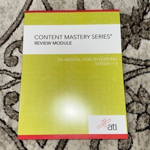 ATI content mastery series RN mental health nursing